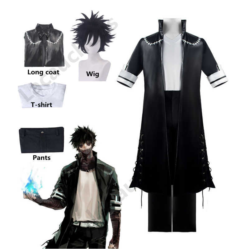 

Anime Costumes Anime My Hero Academia Boku no Hero Academia Dabi OCHACO URARAKA Cosplay Come Full Set Men Women Jacket Coat T Shirt Wig Z0602