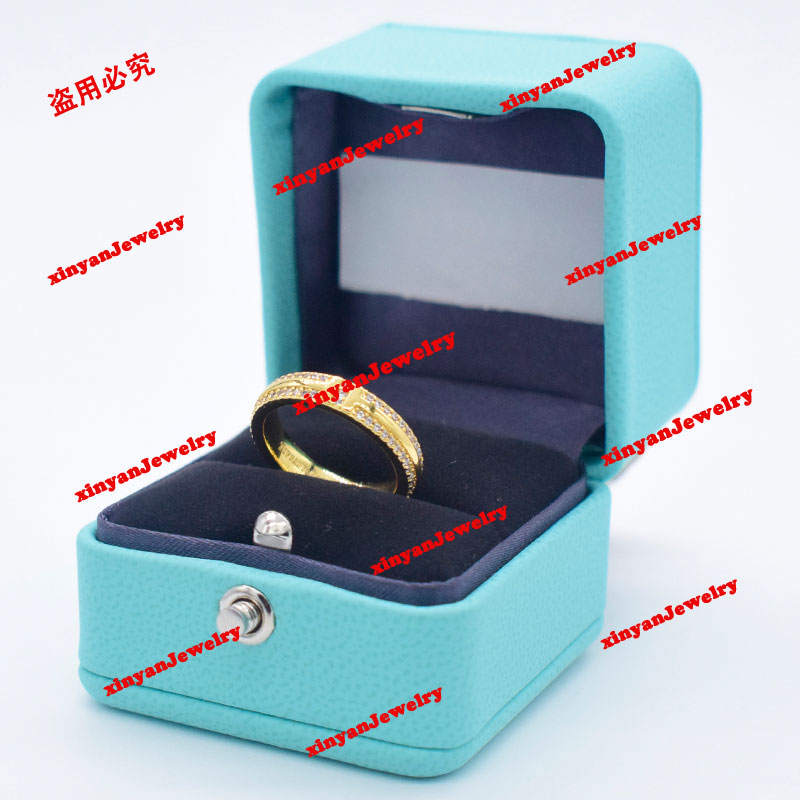 

Love Ring Women Rose Gold Jewelry For Lovers Couple Rings Gift Size 6-10