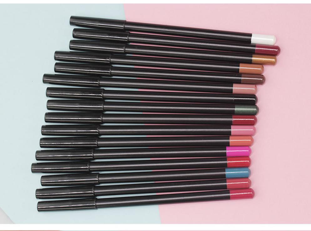 

lip pencils lipliner 21 color bright color makeup private label extra cost no logo mix colorful2794134, Sky blue