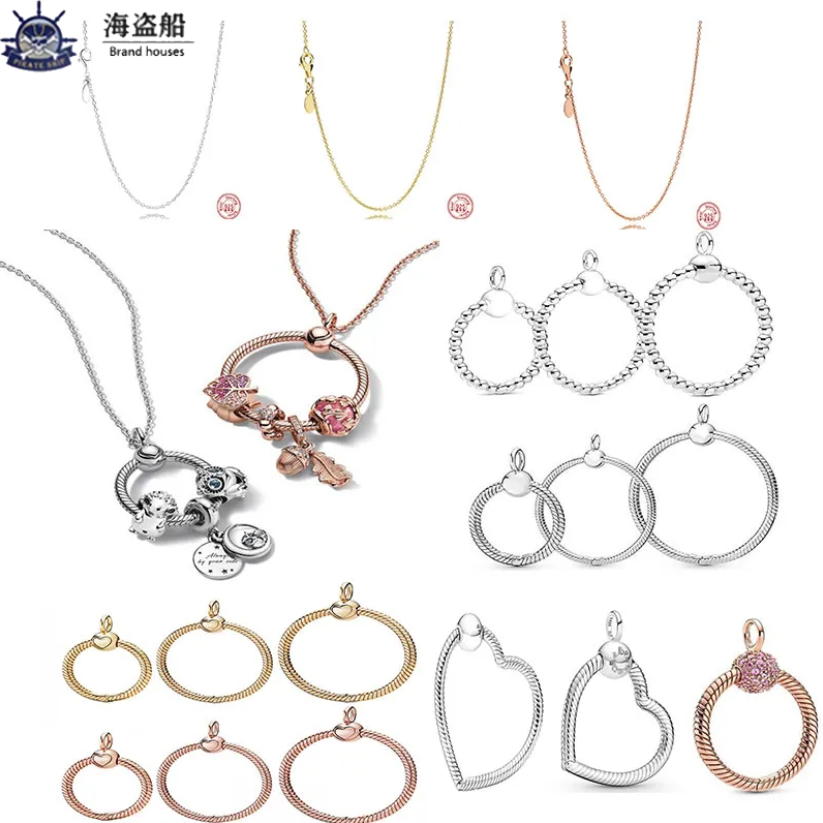 

For pandora charms authentic 925 silver beads New Trendy O Pendant Bead