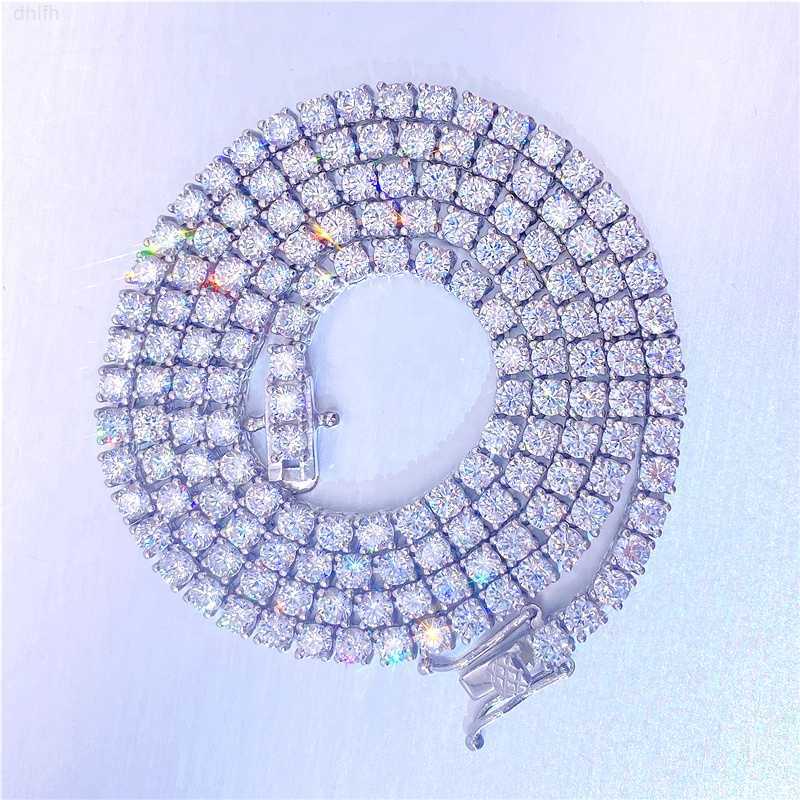 

Custom Pass Diamond Tester 3mm 4mm Luxury Diamond Moissanite Vvs Tennis Chain