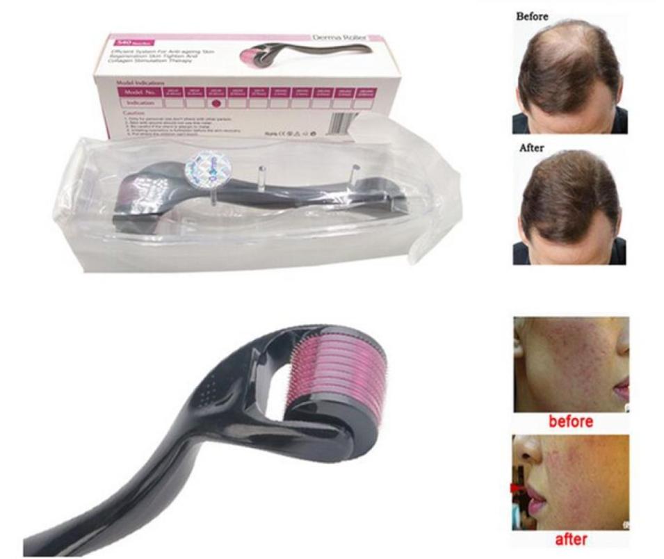 

DRS 540 Needle Derma Roller System Skin Care Dermatology Therapy Microneedle dermaroller with Retail Box 02mm 3mm5494882