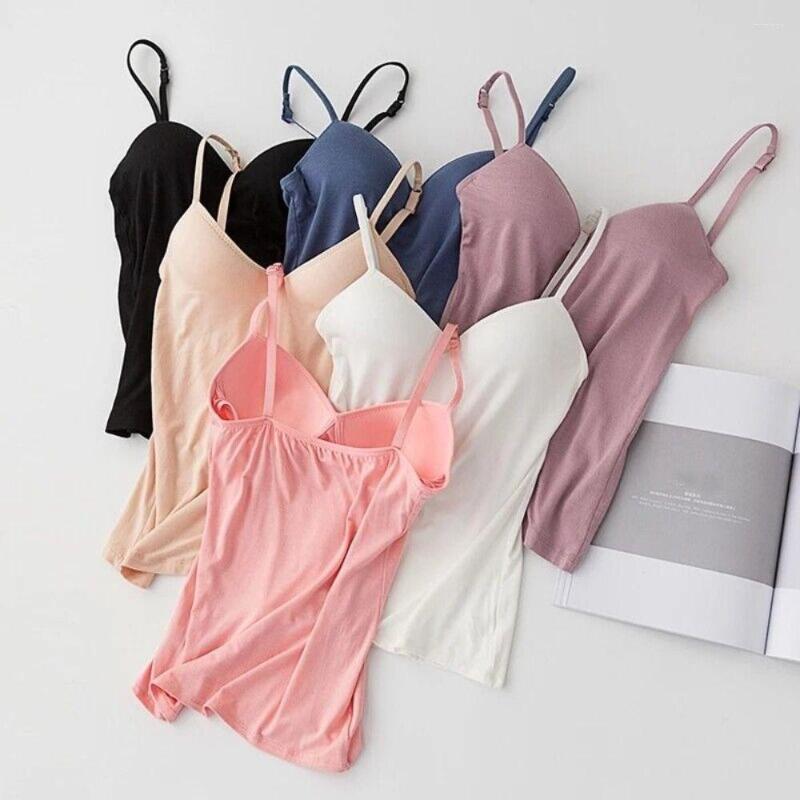 

Camisoles & Tanks Modal Solid Color Tank Top Sexy Crop Tops Basic Vest Spaghetti Strap Tube, Apricot-l