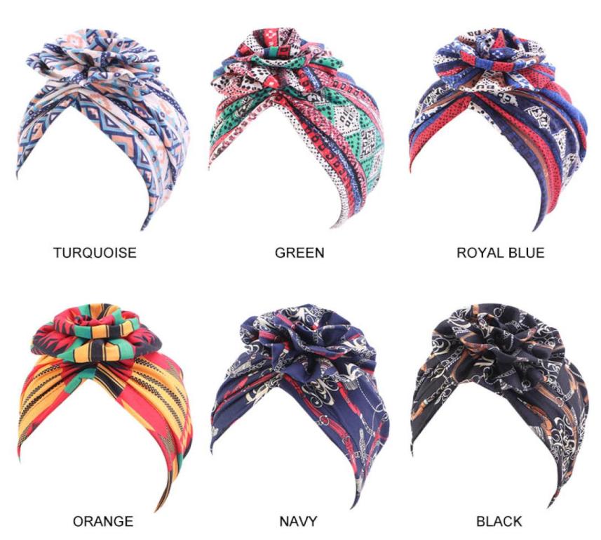 

Women Soft 3D Flower Cotton Turban Hat Cancer Chemo Beanies Caps Headwear Headwrap Hair Loss Accessories9063240, Multi