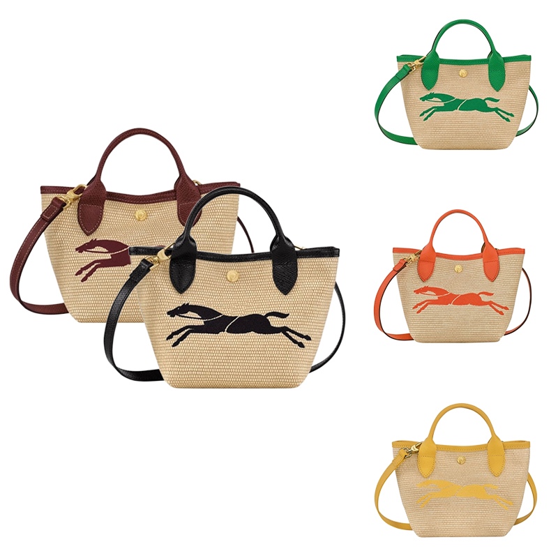 

Womens longchammp tote le replay Straw Clutch bag Luxury Designer travel bags fashion Mini weave pochette purse Shoulder bag Cross Body handbags mens beach hand bag, Brown