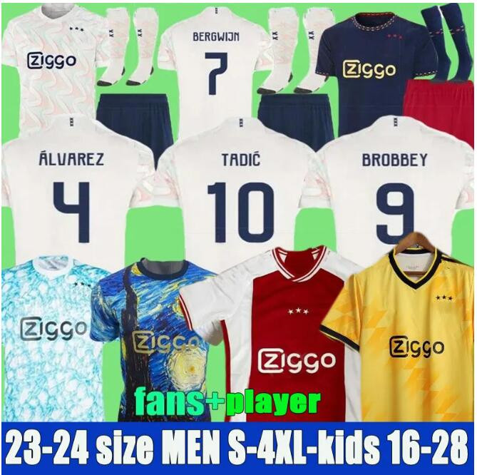 

S-4XL TADIC 23 24 Soccer Jerseys BASSEY BERGHUIS KIDS Kit KLAASSEN BERGWIJN MARLEY 2023 2024 home away football shirts uniforms CRUYFF KUDUS AJAXS BROBBEY, 2324 training