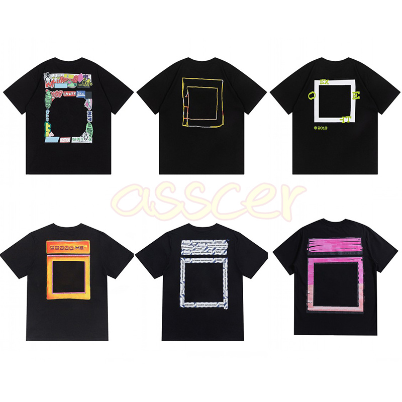 

High Fashion Men Womens Short Sleeve T Shirt Mens Letter Print Tees Hip Hop Streetwear Tops Size S-XL, 856#24