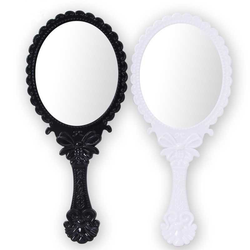 

Makeup Tools Black White Makeup Mirror Portable Cosmetic Mirrors Beauty Mirror Hand Held Mirror With Handle For Ladies Beauty Dresser J230601