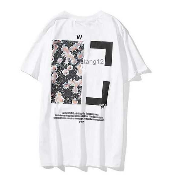 

2023 Fashion Luxurys Clothing Mens Tee Shirt and Women Loose Tees Tops Man Casual Street Graffiti Sweatshirtoff Men' T-shirts White 12 DO76, 14