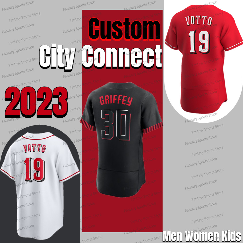

2023 City Baseball Jersey 19 Joey Votto Ken Griffey Jr.Joe Morgan Tyler Stephenson Barry Larkin Fraley India Black Men Women Youth Jersey Custom Stitched shirts, Custom men7
