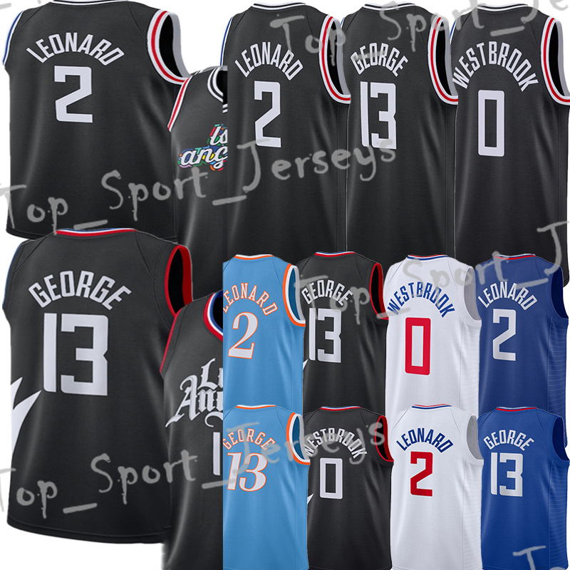 

Russell Westbrook Kawhi Leonard Paul George Custom Basketball Jersey Terance Mann Marcus Morris Ivica Zubac Nah'Shon Hyland City Eric Gordon jerseys, Navy blue