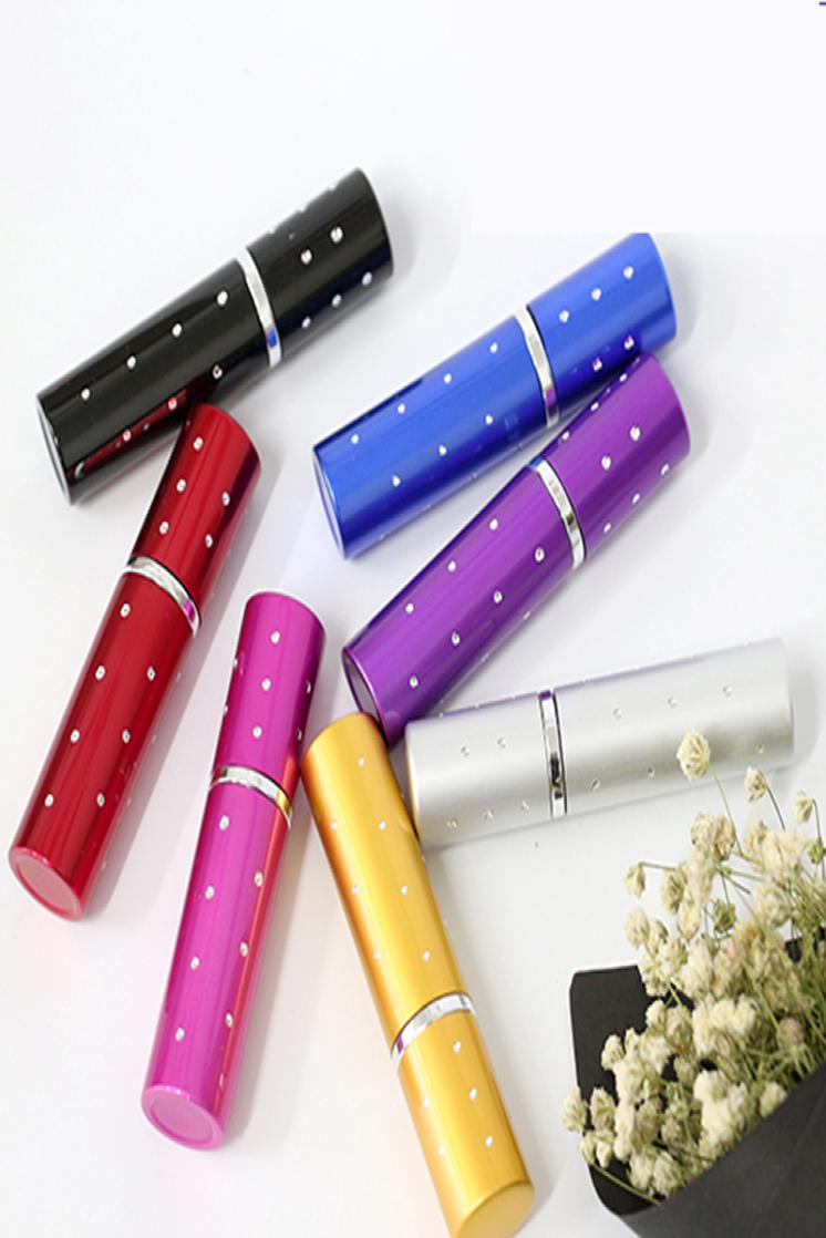 

7 colors 5 ml Empty Perfume Bottle 5ML Aluminium Refillable Bottle Portable Metal Empty bottles Spray Atomizer4095168