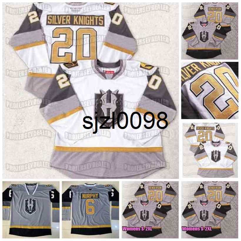 

Sj98 Womens Henderson Silver AHL 2021 Inaugural season Dylan Ferguso Oscar Danskn Logan Thompson Dylan Coghlan Corcoran Hayes Jersey, Grey youth s-xl