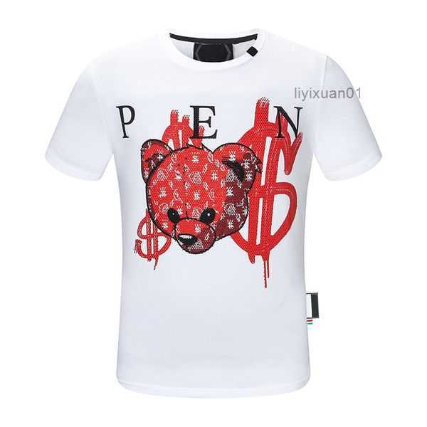 

Phillip Plain Summer Men's T-shirts Fashion Designer Shirts for Men Tops Qp Letter Embroidery Mens Women Clothing Short Sleeved Tees 11 78SV, 23 #