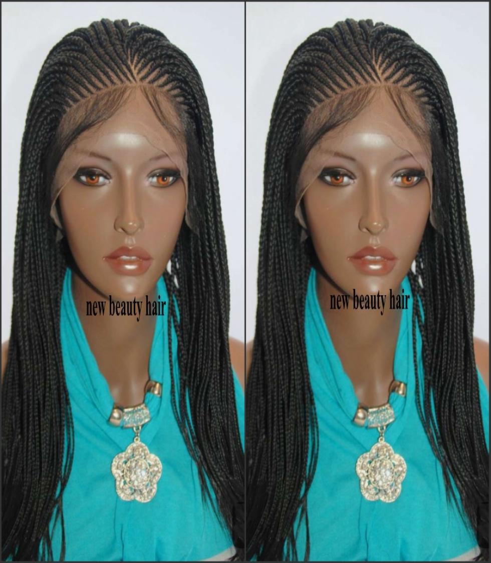 

250 Density Box Braids Wig with Baby Hair 360 lace cornrow Braided Lace Wig heat resistant glueless synthetic lace front wig for 5371503, Blonde