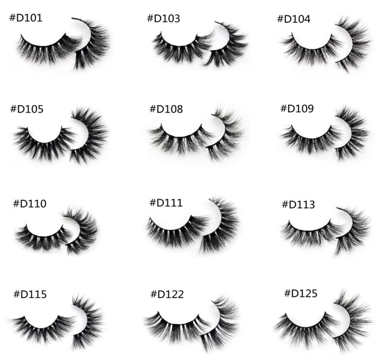 

3D Mink Lashes Handmade Full Strip Lashes Cruelty Luxury Mink Eyelashes Makeup Lash maquiagem faux cils8959552