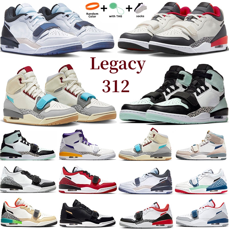 

2023 Legacy 312 Low 23 Mens Basketball shoes Don C Light Aqua 25th Anniversary Black Toe Chicago University True Pale Blue Gradient Men women trainers sports sneakers, Color#12
