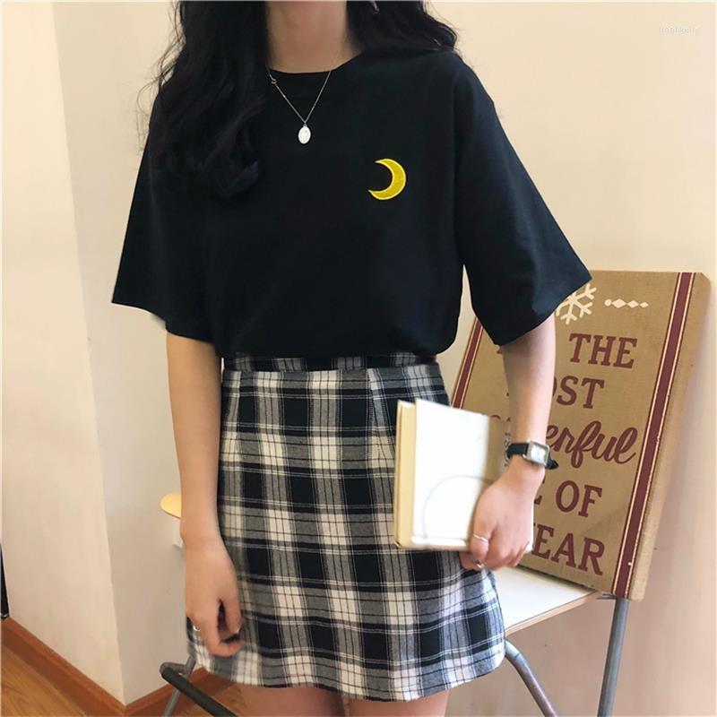 

Women's T Shirts Graphic T-Shirt Woman Short-sleeved 2023 Femme Summer Cotton Cozy Vintage Tees Tshirt Round Neck Loose Tops Streetwear, Blue