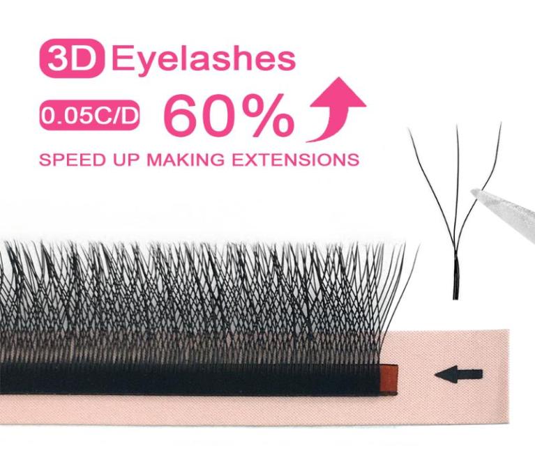 

False Eyelashes Goddess W Shape Eyelash Extension 3D Premade Volume Fan Lashes Style YY Faux Mink Natural9853099