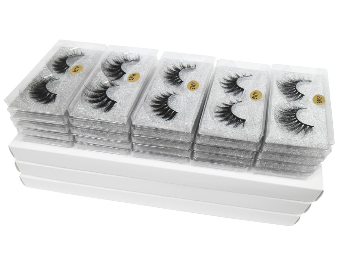 

Mink Eyelashes Whole 10 style Natural False Eyelashes long makeup Fake Eyelash Extension 3D Mink lashes In Bulk4248511