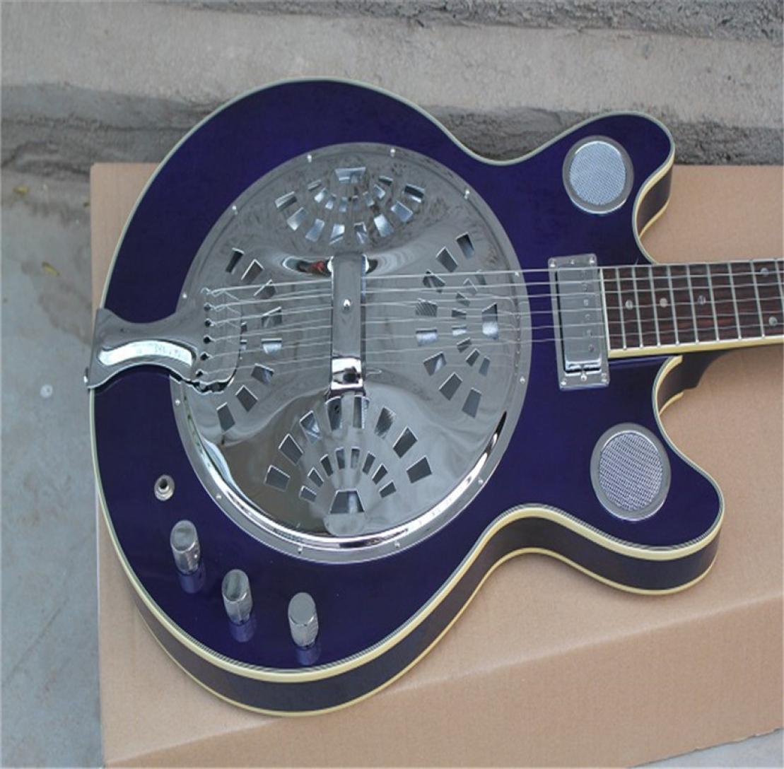 

Whole High Quality maestro Dobro Resonator Purple Electric Guitar In stock3550148