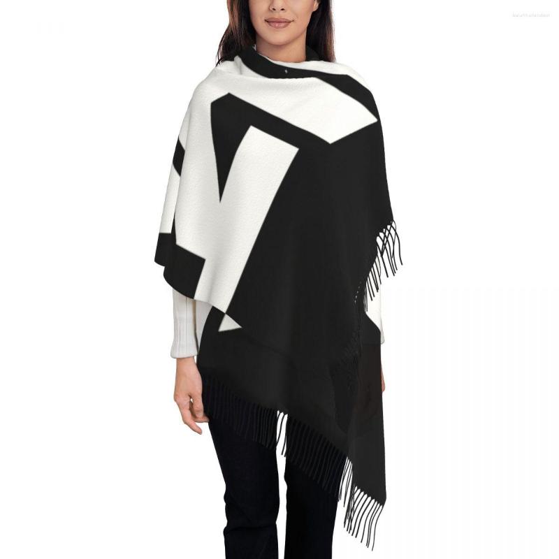 

Scarves Female Long Golf Logo Women Winter Soft Warm Tassel Shawl Wraps Scarf