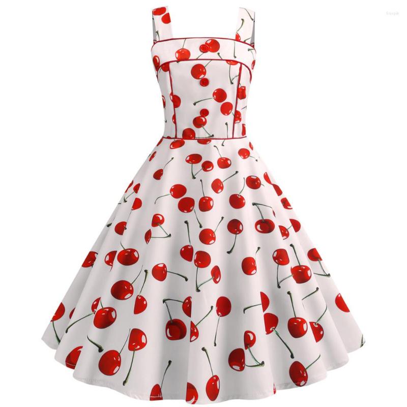 

Casual Dresses Sexy Printed Strapless Strawberry Women Vintage Elgant Princess Dress Summer Party Star Style Chic Holiday Story Costume, Blue white