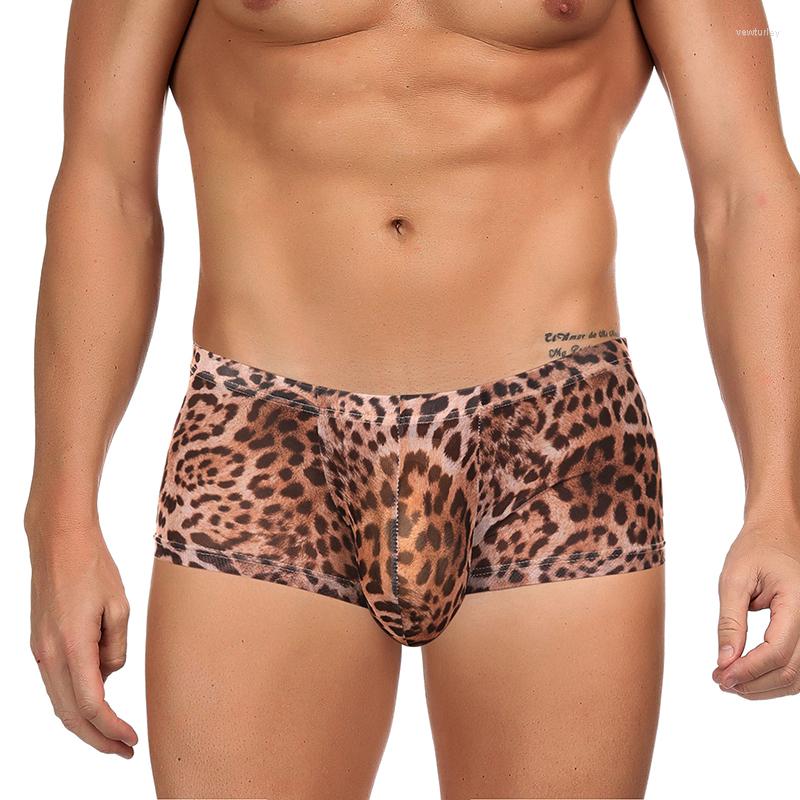 

Underpants Comeondear Sexy Men Leopard Printed Underwear Boxer Trunks Wild Style Boxers Shorts Male Panties Cueca Hombre