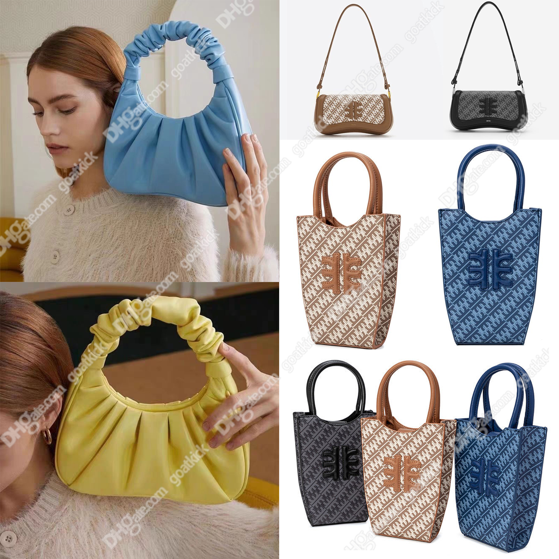 

Jw Pei Gabbi Bag joy bags Designer Underarm Bag Versatile Portable Shoulder Bag Womens Pleated Bag, 15