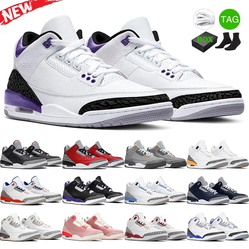 

Men Women 3s Retro Basketball Shoes Dark Iris Cool Grey Georgetown Varsity Royal Jumpman 3 Mens Sports Trainers Sneakers Size 5.5-13, #1 cardinal red