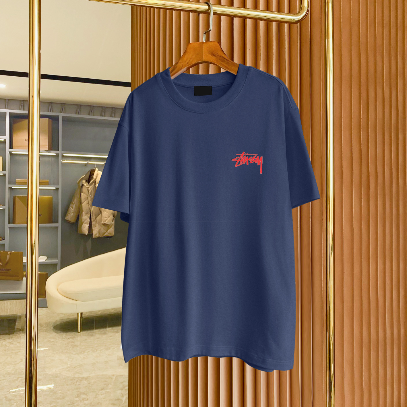 

Men's Plus Tees & Polos Round neck embroidered and printed polar style summer wear with street pure cotton h1ee2