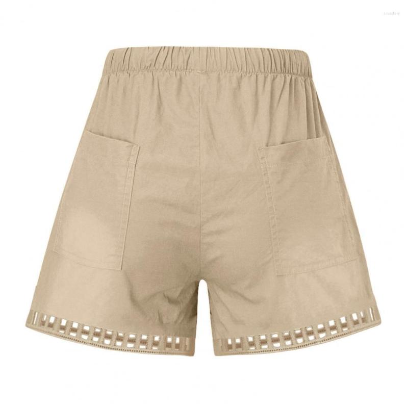 

Women's Shorts Stylish Summer Loose Women Drawstring Elastic Waist Cooling, Green