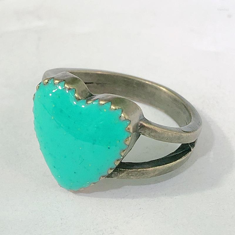 

Wedding Rings Fashion Vintage Women Heart Silver Plated Jewelry Size 6-10 Shaped Ring