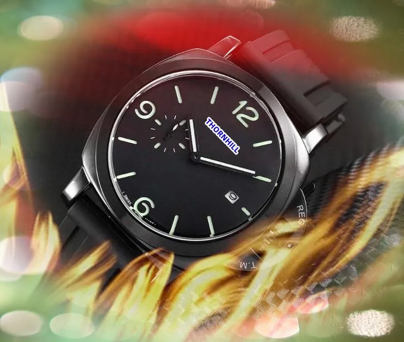 

Top quality Men Full Function Quartz Stopwatch Mens Watches All Dial Work Quartz Rubber Leather Belt Luminous Outdoor Wristwatch fashion sta, As pic