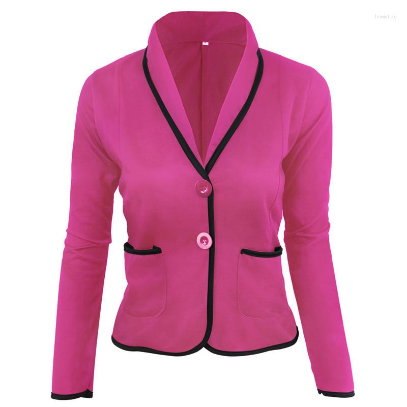 

Women' Suits -6XL Women Yellow 2023 Woman Plus Size Cotton Blazer Casual Lapel Short Blazers Single Breasted Solid Colors Office Work, Black