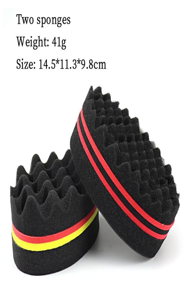 

New doublesided magic hairbrush sponge African coil wavy hair ed fear lock braid curling brush tool Rollers7164267