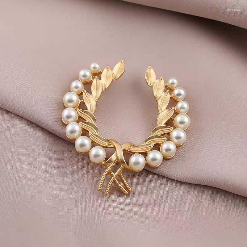 

Brooches Luxury Pearl Wheat Brooch Vintage Badge Accessories Badges Women's Stylish Bag Clothes Fashion Dresses Premium Ladies