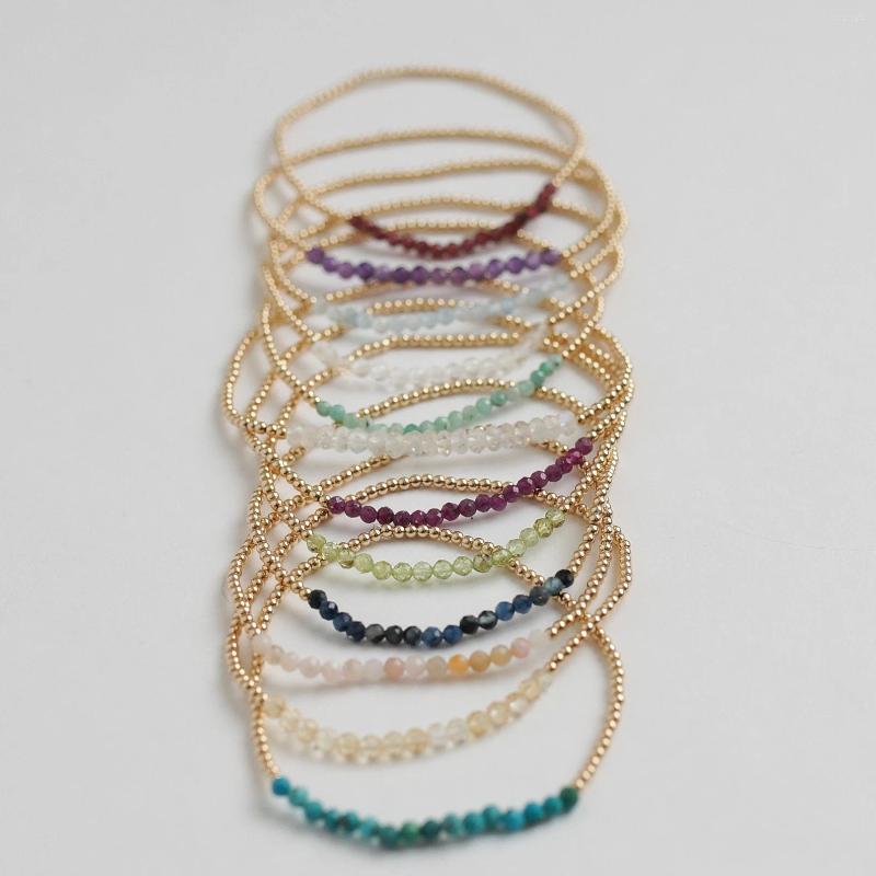 

Strand Gold Plated Beaded Miyuki Bracelets Amazon Stone Crystal Stretch Charm Bracelet For Women Teen Girl Gift Handmade Jewelry