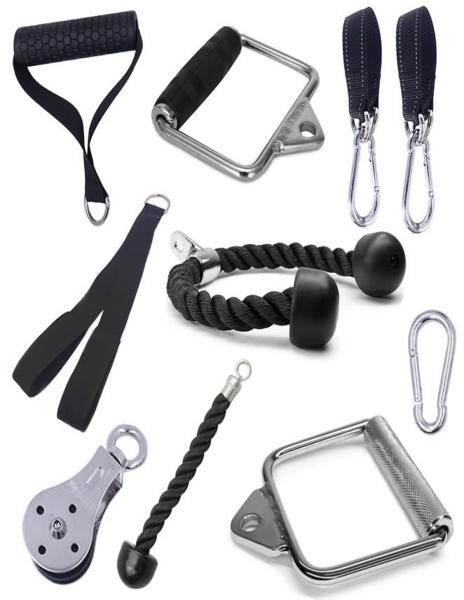 

machine attachments tricep rope d handle cable pully optional for gym fitness equipment weight lifting workout accessories4463772