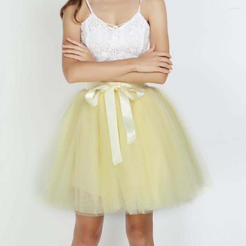 

Skirts Summer Women Tutu Adult Fancy Ballet Princess Tulle Skirt Party Dancewear Ball Gown Mini With Sashes, Orange skirt