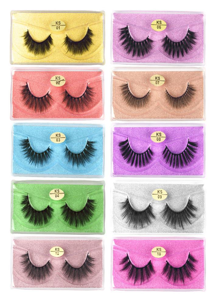 

Mink Eyelashes Bulk Whole 10 styles 3d Mink Lashes Pack Natural Thick Handmade Makeup6058258