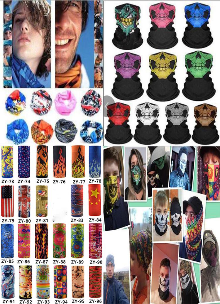 

multiple styles Printed Headband Bandana Scarf Multifunctional Seamless Face Mask Tube Ring Scarf Men Women DA4027414776