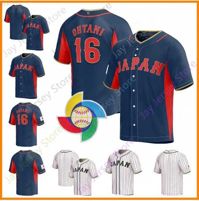 

2023 Baseball Japan Jersey 21 Shota Imanaga 10 Takuya Kai 2 Sosuke Genda 3 Shugo Maki 55 Munetaka Murakami 8 Kensuke Kondo, Colour