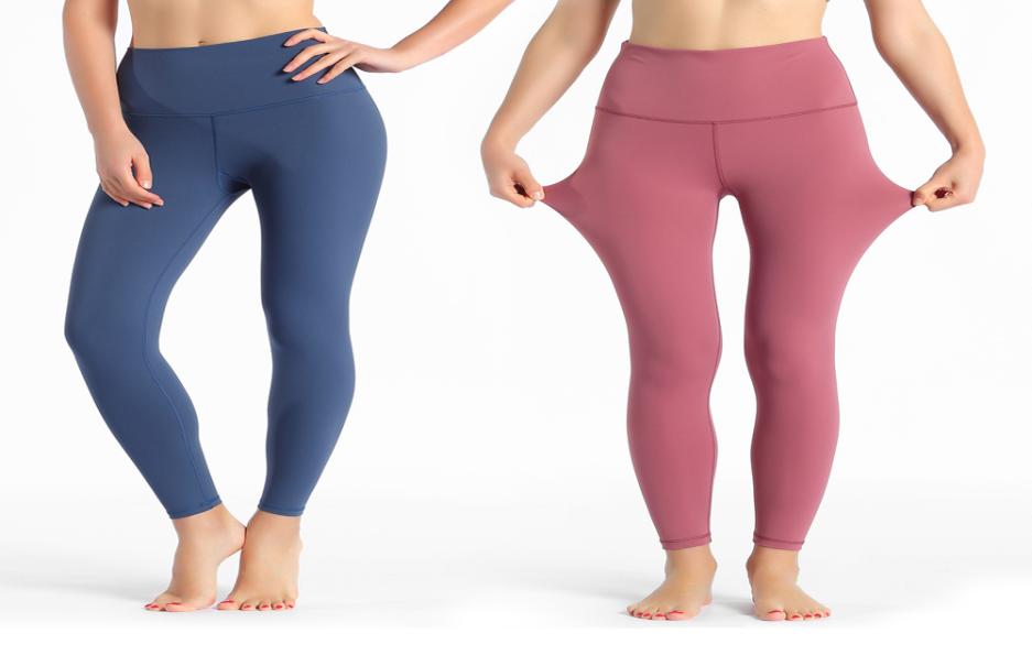 

luundefined1038 Super Quality Solid Color Women yoga pants High Waist Sports Gym Wear Leggings Elastic Fitness Lady Outdoor Sports Pant4826309, Pink