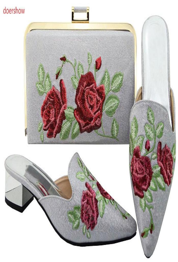

Dress Shoes Doershow Nigerian Party Shoe And Bag Sets African Matching Bags Italian In Women High Quality BO122Dress DressDress7276408, Red
