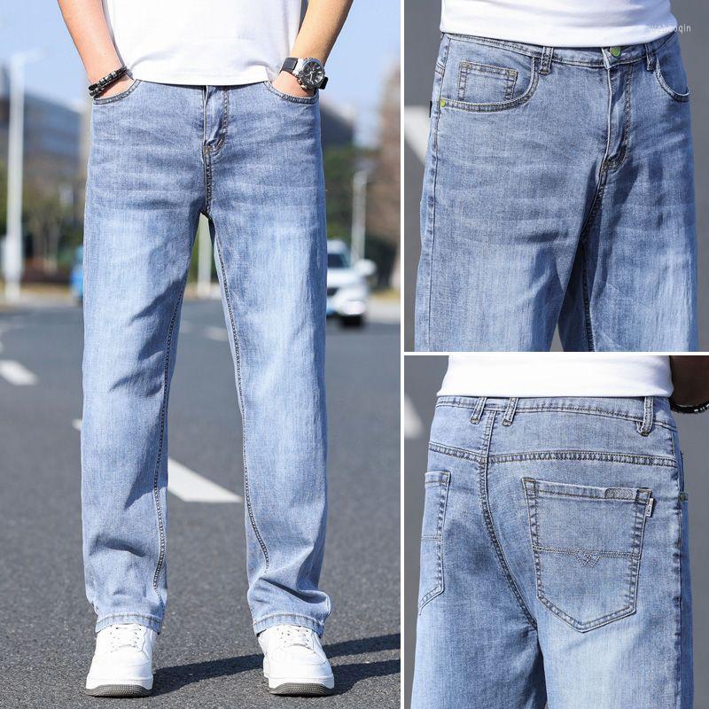 

Men's Jeans 2023 Men's Loose Straight Fit Large Size Spring And Autumn Pants Casual Long Summer Thin Style, Same as pictures3