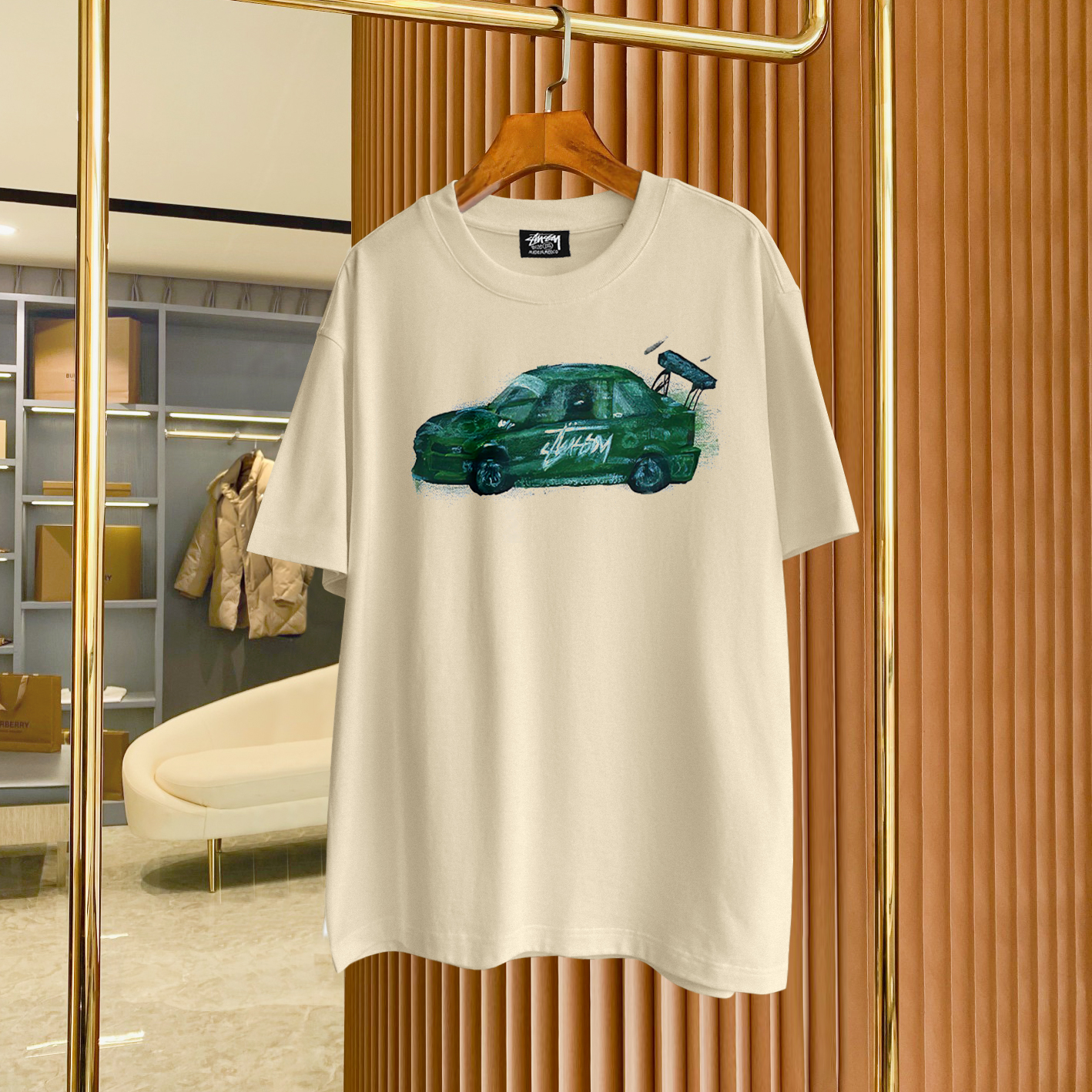 

Men's Plus Tees & Polos Round neck embroidered and printed polar style summer wear with street pure cotton w11er