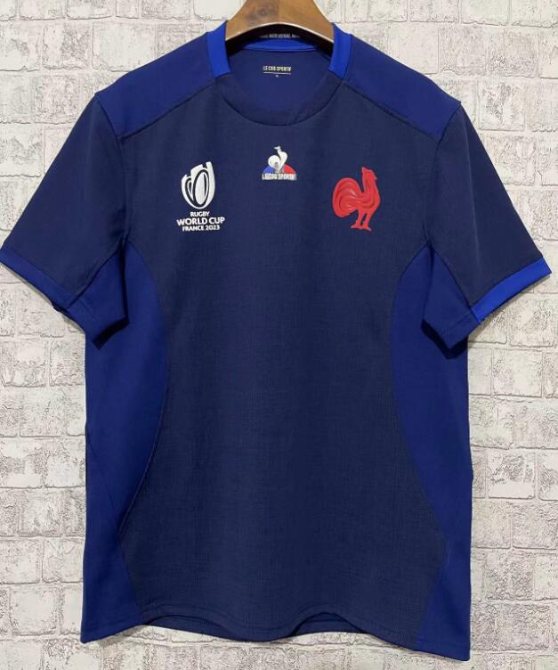 

FRANCE RUGBY RWC 2023 HOME SHIRT World Cup Rugby Jersey Home Away RWC rugby shirt POLO Jersey size S-5XL, Red