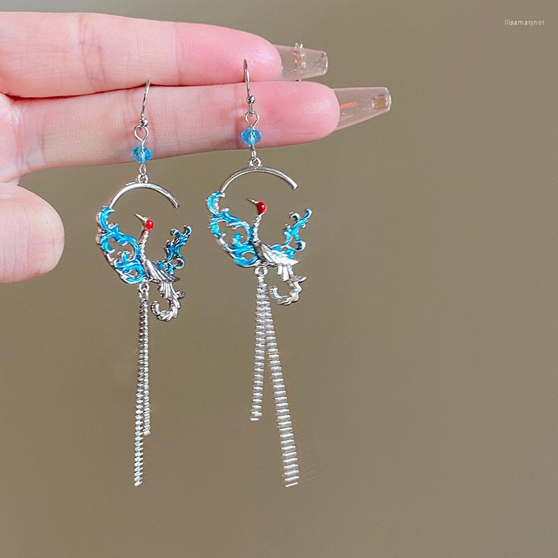 

Dangle Earrings Round Tassel Ear Hook Chinese Style Luxury For Women China Chic Earings Party Jewelry Wholesale