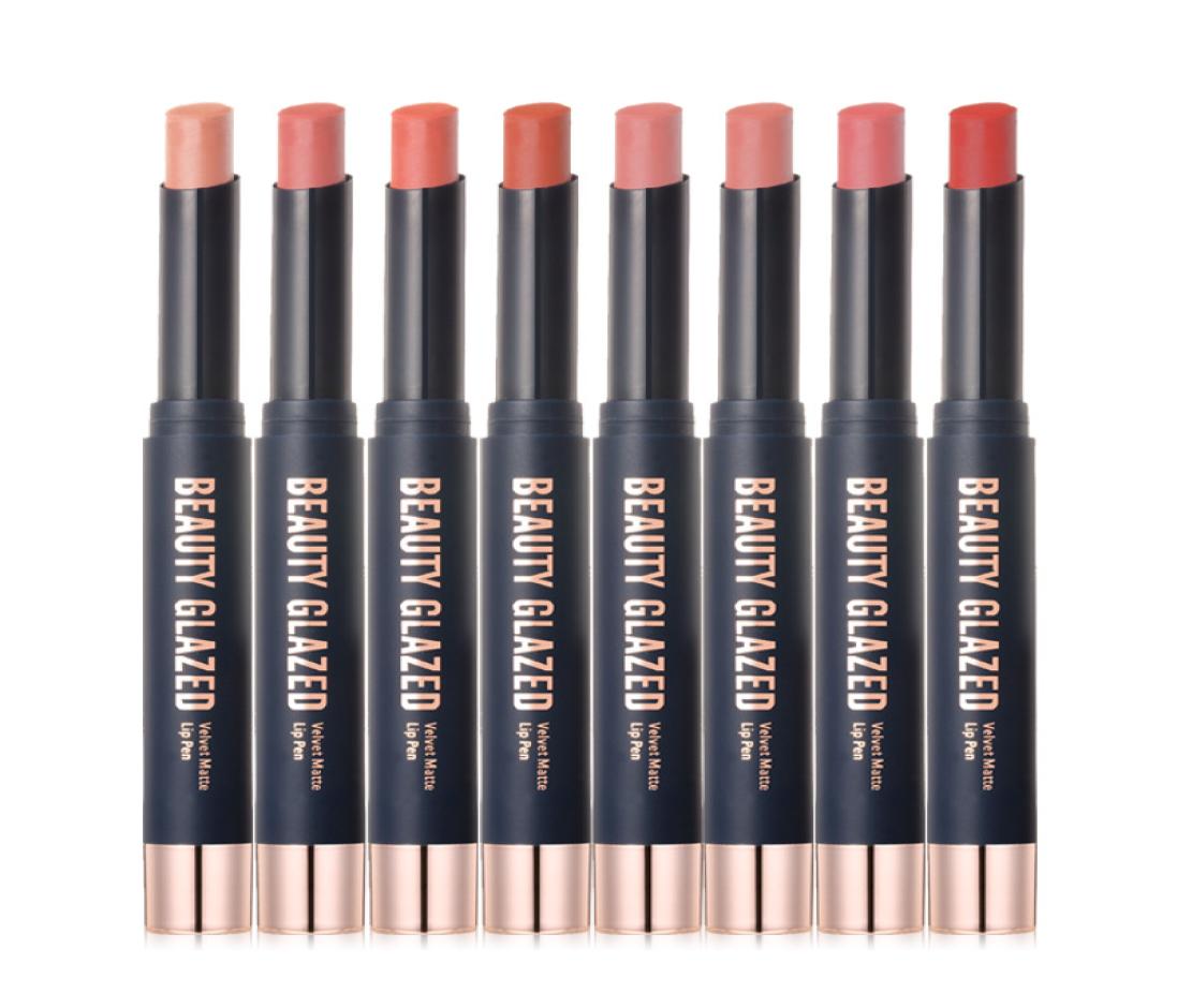 

Beauty Glazed Lips Color Lipstick nonstick cup Matte Lip Stick Waterproof Makeup Cosmetics Red Batom Pencil Velvet maquillage4240523, Dark khaki